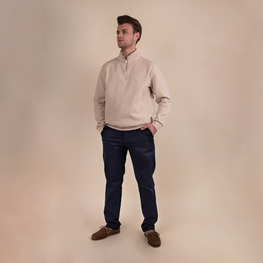 LEJER SET - Midnight Navy Chino + Birch Zip